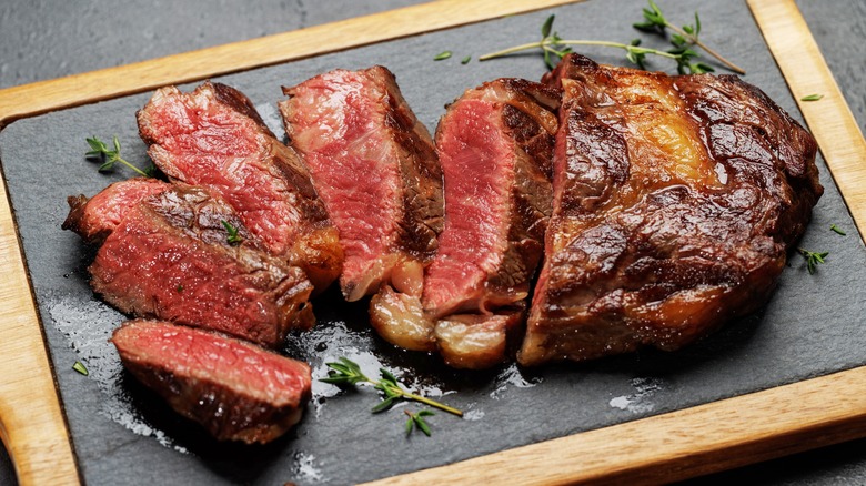 sliced ribeye steaks