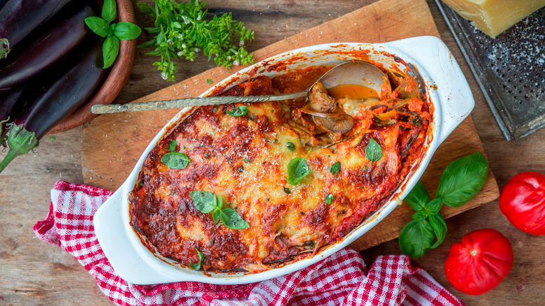 baked eggplant parmesan