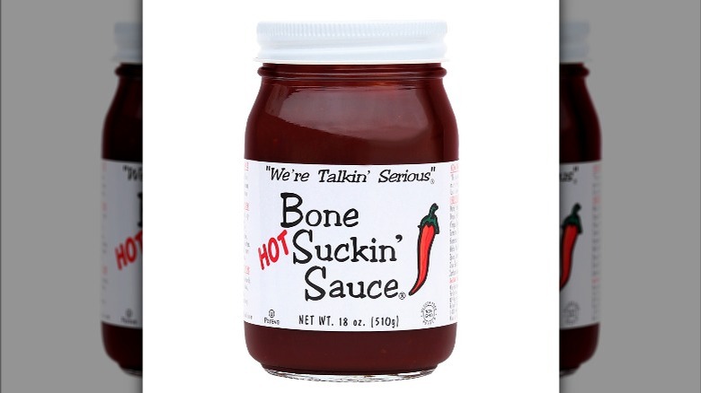 jar of hot bone suckin' sauce