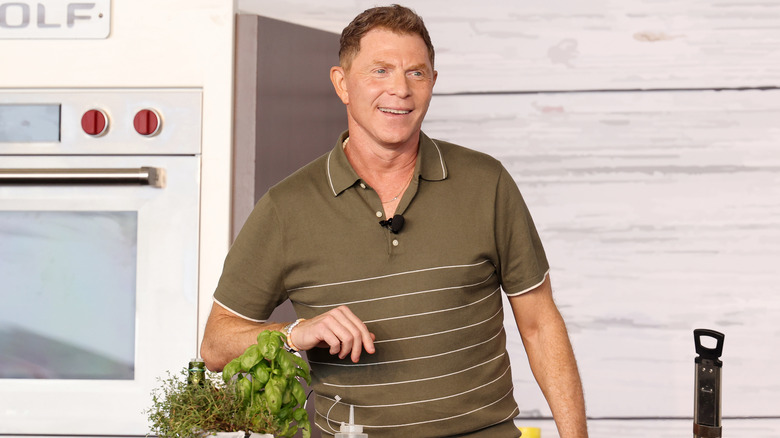 Bobby Flay presenting at the South Beach Wine and Food Fest