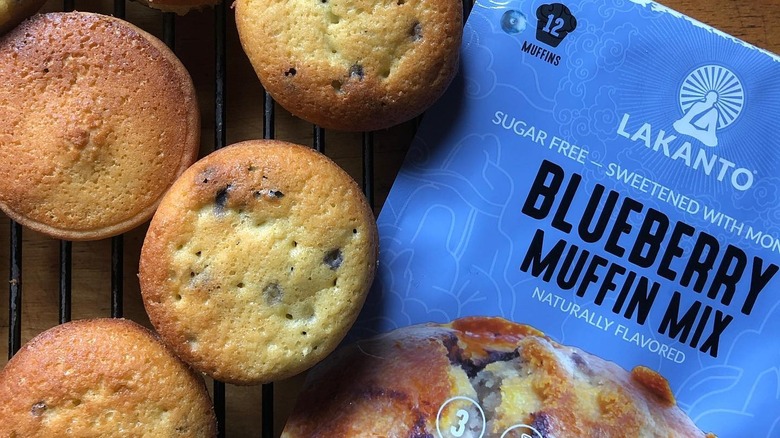 Lakanto blueberry muffins mix