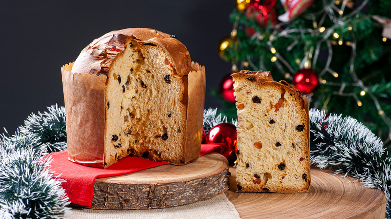 Christmas panettone fruitcake 