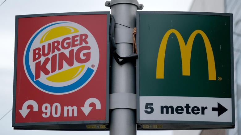 Burger King McDonald's sign