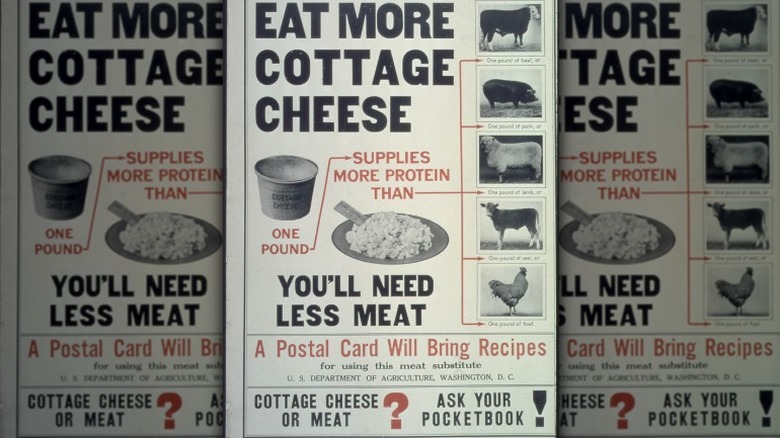 historical cottage cheese poster