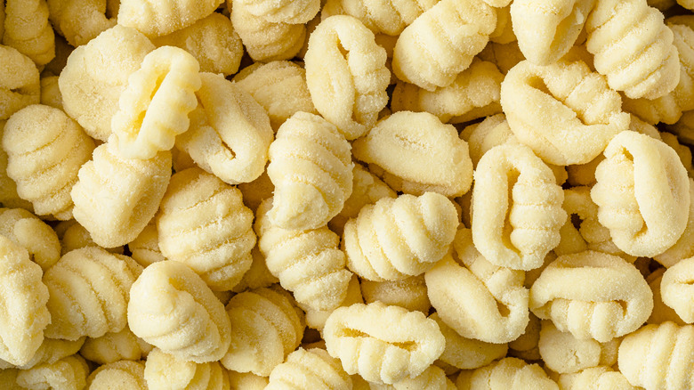 Close-up of gnocchi