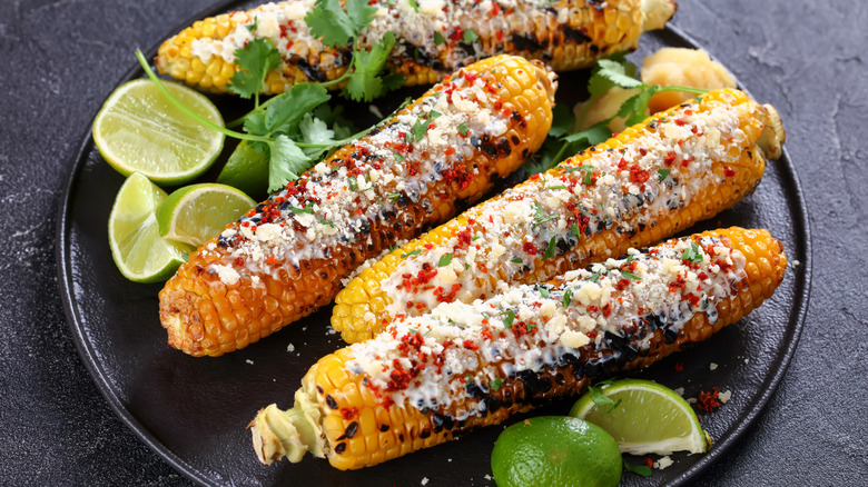 charred corn on the cob 