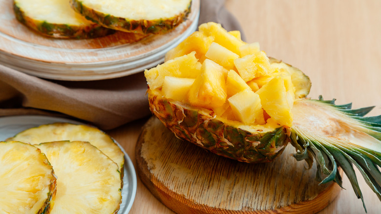 Fresh-cut pineapple