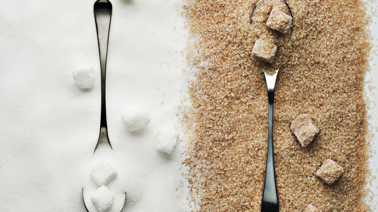 Brown versus white sugar