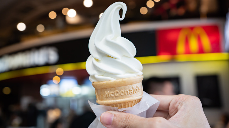 McDonald's vanilla ice cream cone 