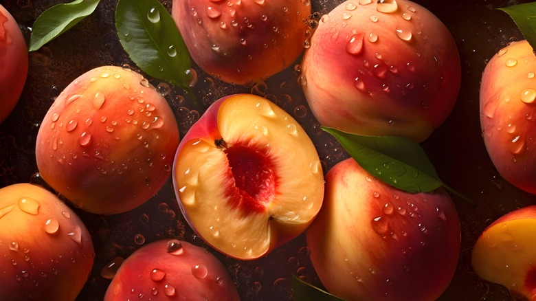 fresh peaches