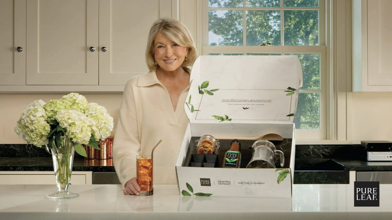 Martha stewart with pure leaf tea