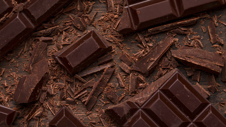 chopped chocolate