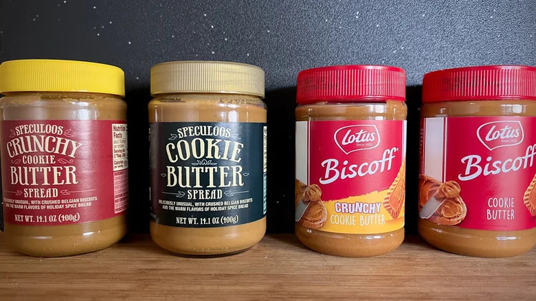 Jars of cookie butter