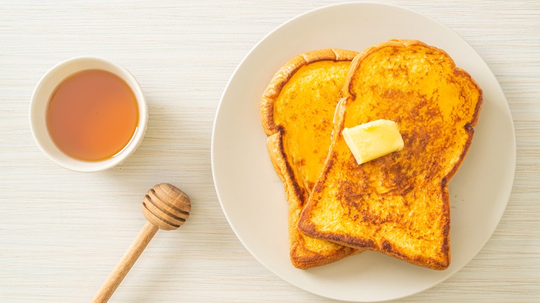 French toast butter honey