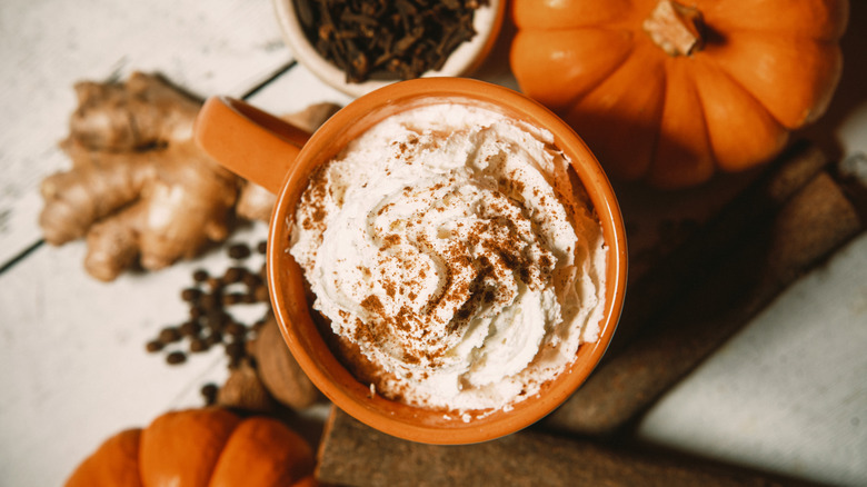 homemade pumpkin spice latte