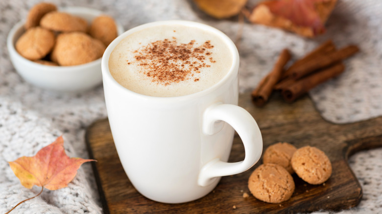 spiced coffee with cream