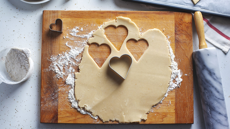 sugar cookie dough on board
