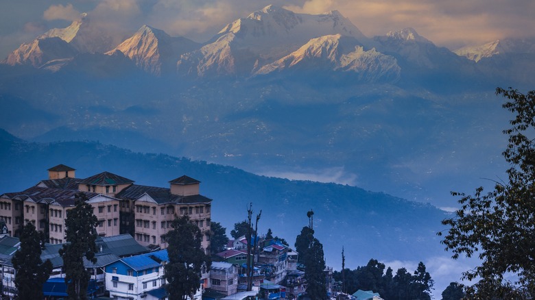 Kanchenjunga mountain in India