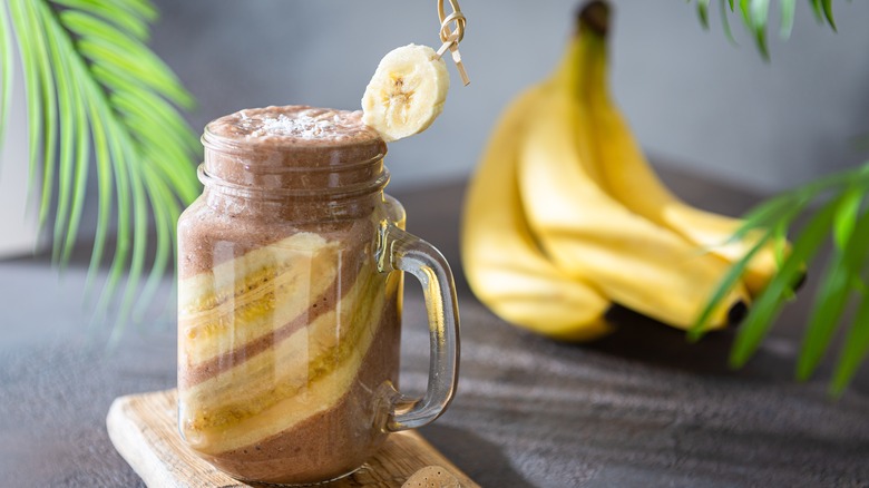 chocolate and banana smoothie