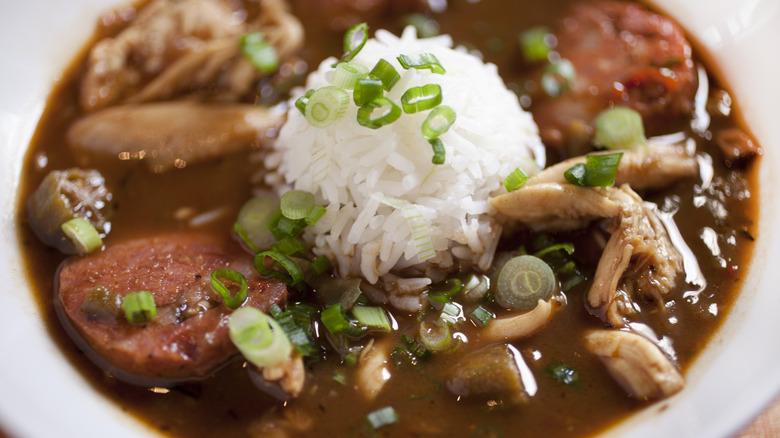 bowl of crab gumbo