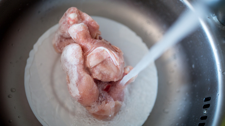 thawing chicken wings