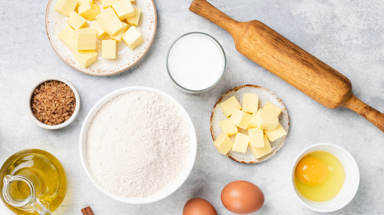 baking ingredients displayed