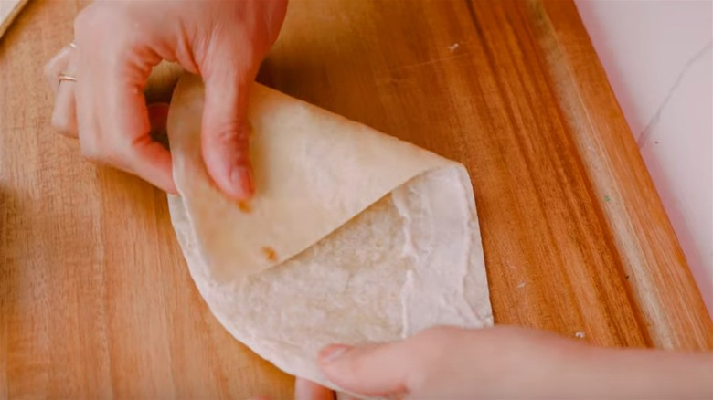 Using tortilla as samosa pastry