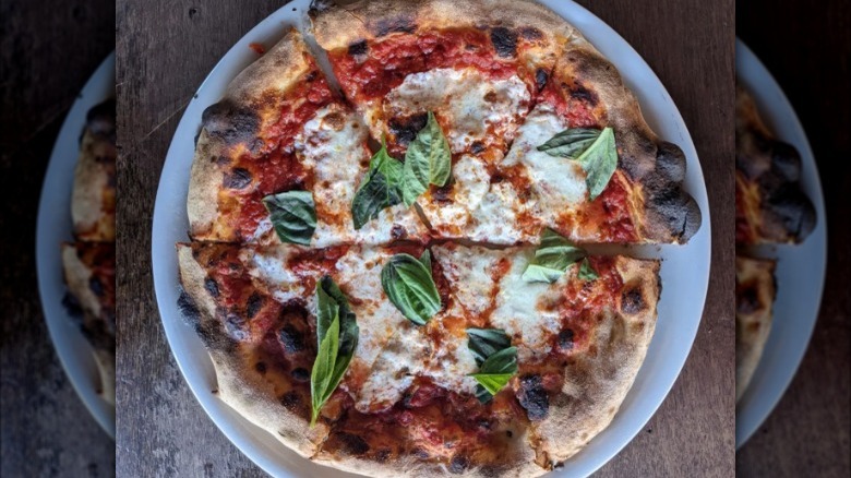 Neopolitan margherita pizza