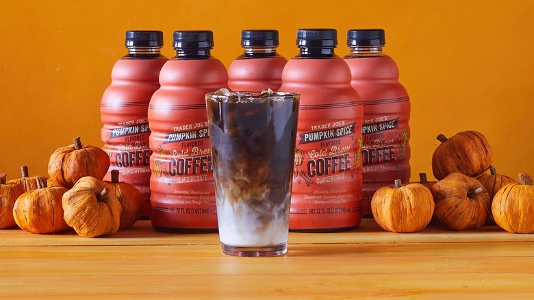 Trader Joe's Pumpkin Spice Cold Brew bottles