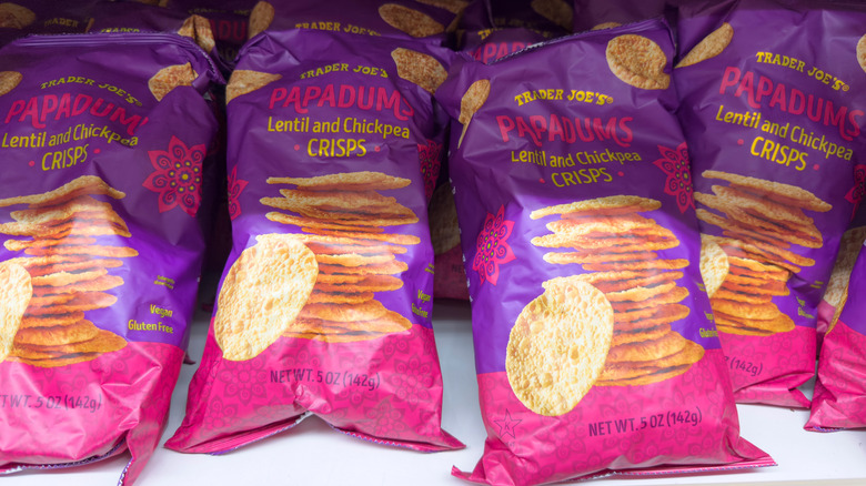 Trader Joe's papadum lentil and chickpea crisps