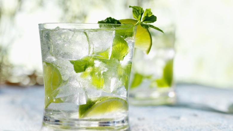 mojito in short glass