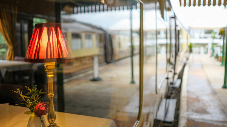 dining car on train