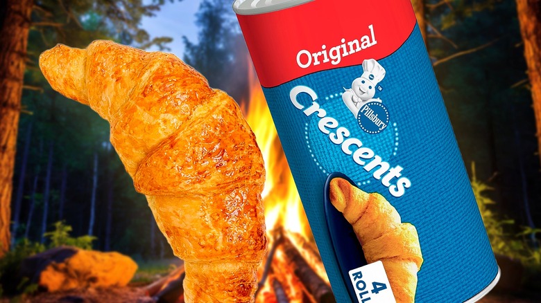 Crescent rolls and campfire
