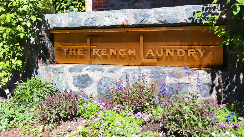 The French Laundry signboard