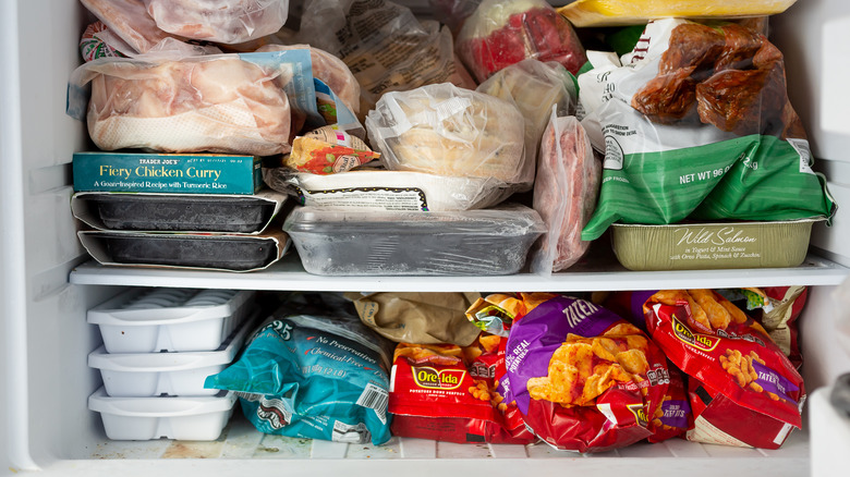 Ore-Ida tater tots in freezer 