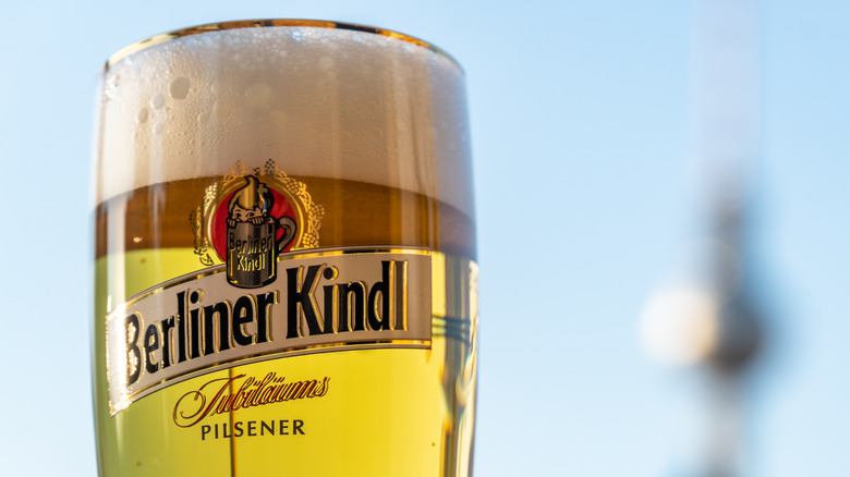 glass of Pilsner beer