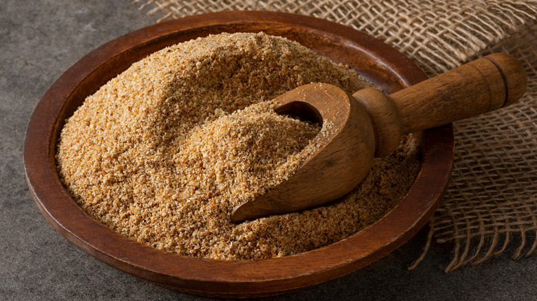 breadcrumbs in a bowl