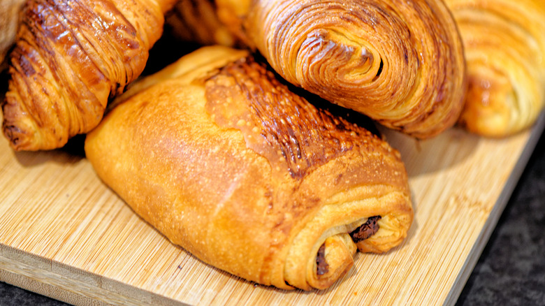 pain au chocolat with other pastries