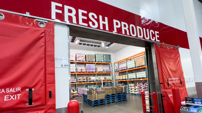 fresh produce section at costco