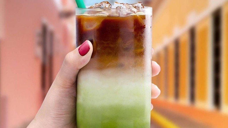 Starbucks Ice Matcha & Espresso Fusion