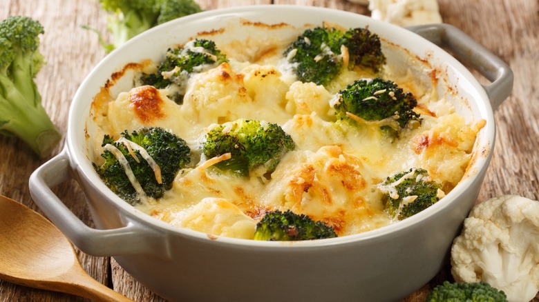 broccoli cauliflower and cheese casserole