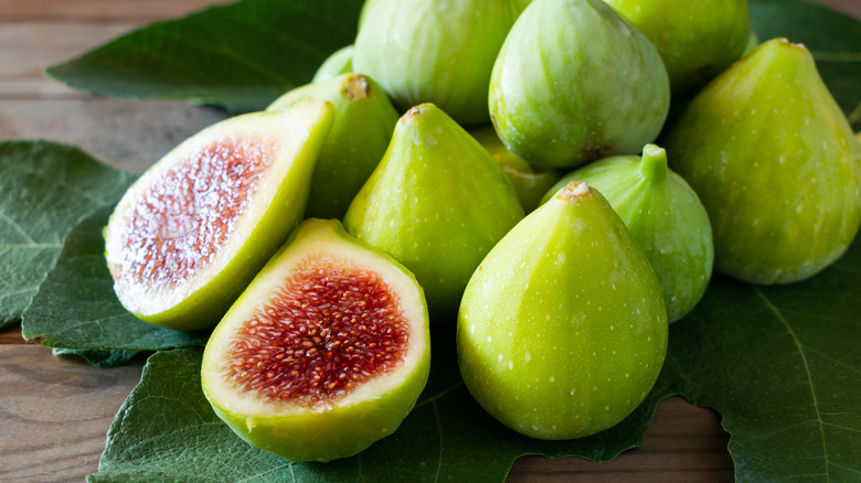 Ripe green figs