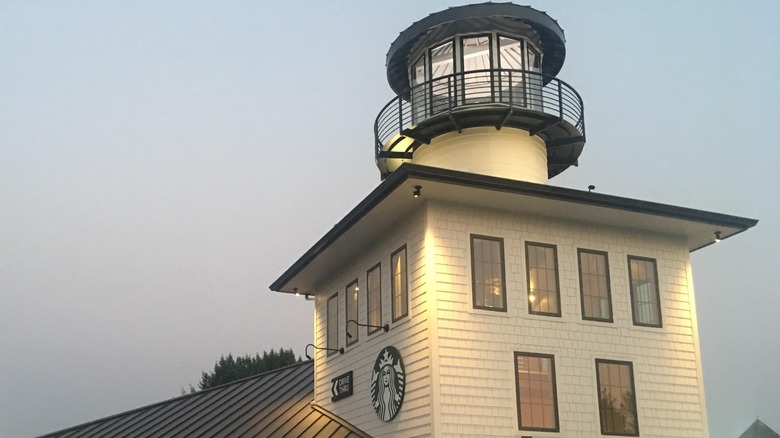 Lighthouse Starbucks in Blaine, Washington