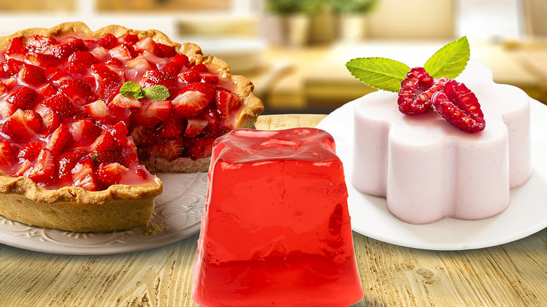 Desserts made with gelatin