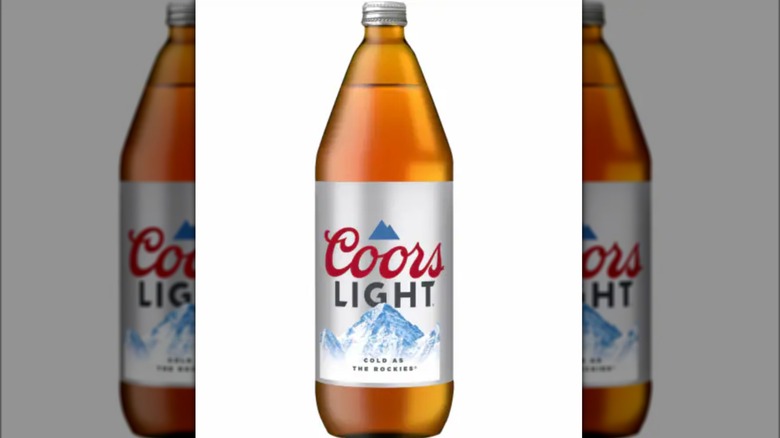 Coors Light 40-ounce beer bottle