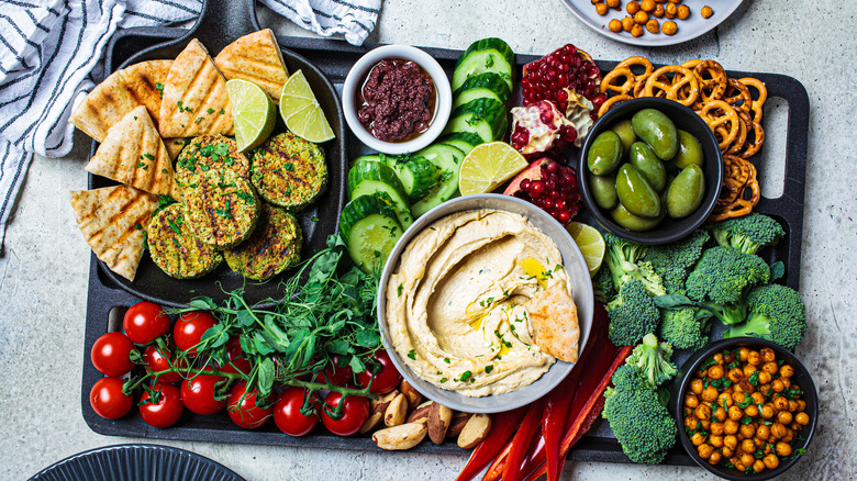 Plant-based charcuterie board