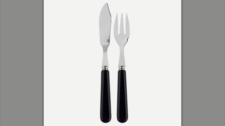 A fish knife and fork