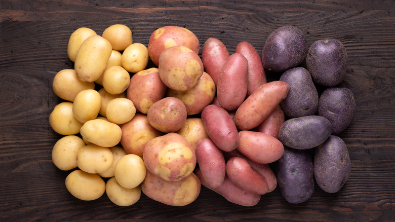 Different potato varieties