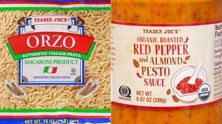 Trader Joe's orzo and sauce