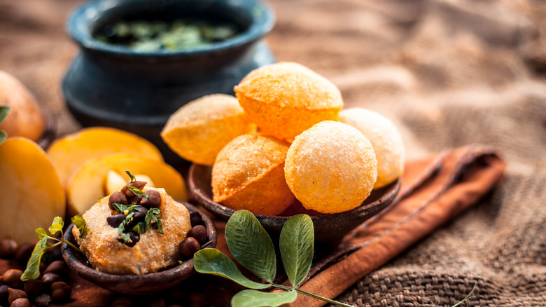 Puri in a bowl